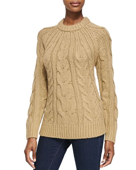 michael kors beaded cable knit sweater lavender|Michael Michael Kors cable.